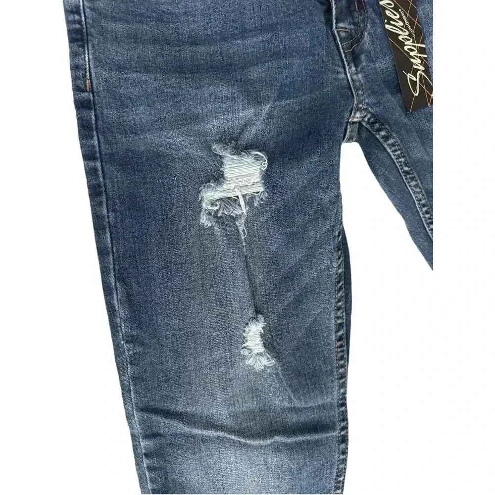 Supplies x Union Bay Maren High‎ Rise Distressed Slim Straight Jeans sz 2P